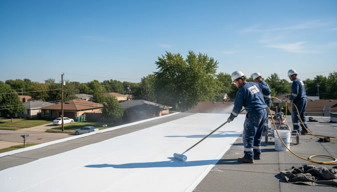 Commercial roof coating in Sylvester, TX near me
